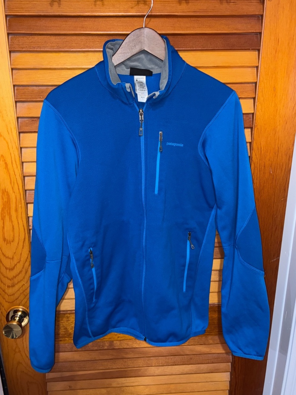 Patagonia Mens Piton Hybrid Jacket, blue - size large